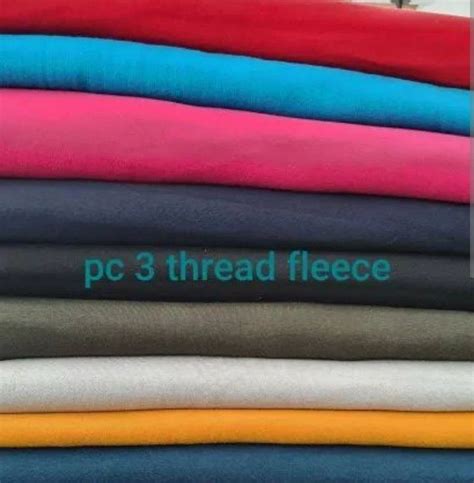 Poly Cotton Thread Pc Fleece Fabric Multicolor At Rs Kg In Ludhiana