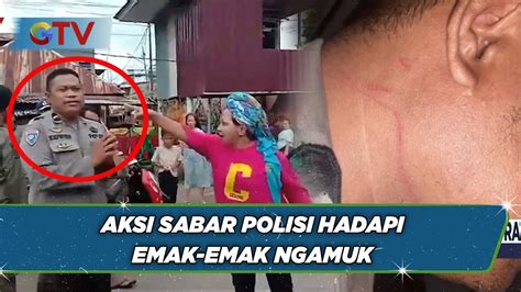 Tak Terima Lapak Ditertibkan Emak Emak Di Makassar Tampar Dan Pukul