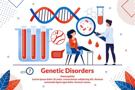 Premium Vector Informational Poster Geneticist Disorders Flat