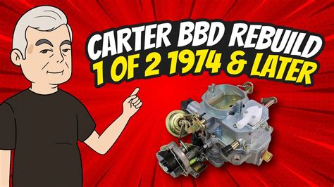 Carter Bbd Rebuild Disassembly Youtube