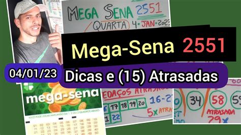 Dicas E An Lise Para Mega Sena Dezenas Atrasadas Youtube