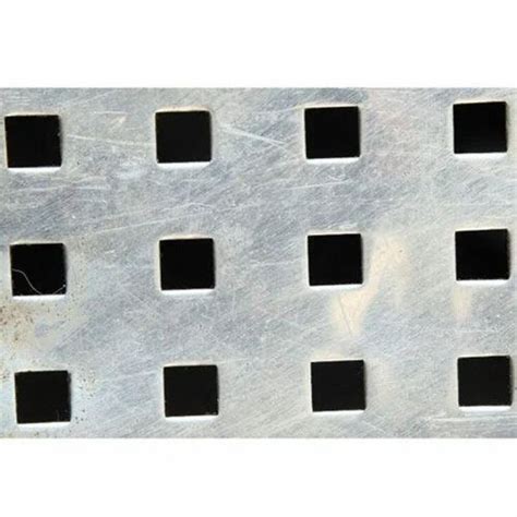 Square Hole Mild Steel Perforated Sheet At Rs Sheet Ms Perforated