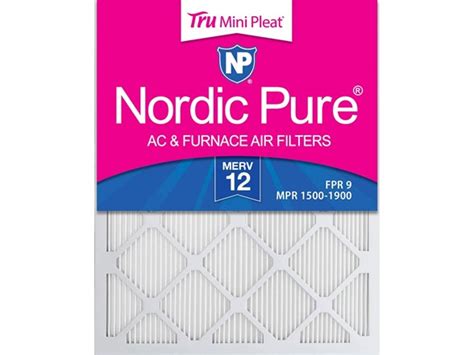 Nordic Pure 20x25x1 MPR 1500 Air Filters, 3-Pack