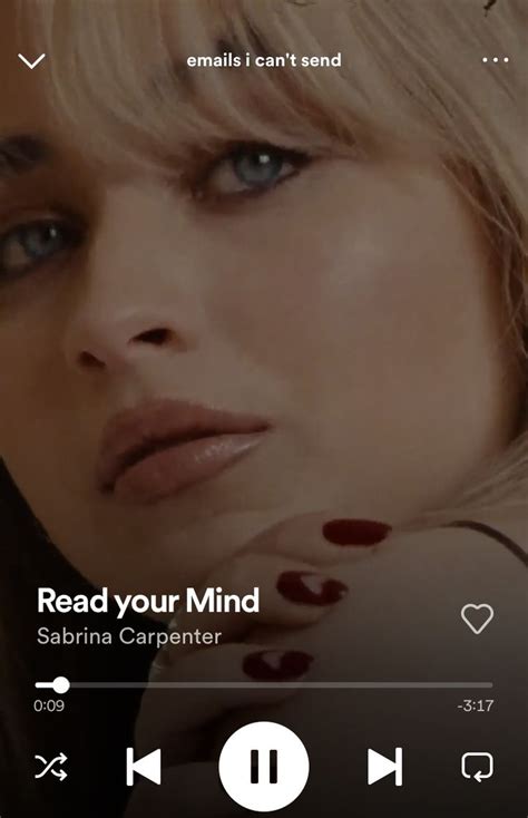 Sabrina Carpenter Read your Mind (Emails that I can’t send) in 2022 ...