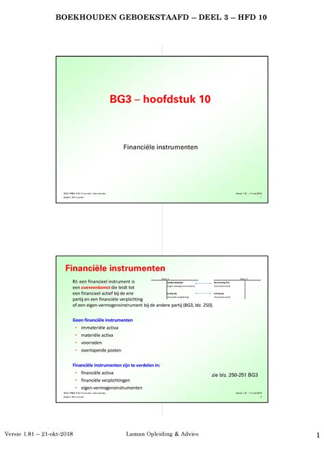 F Bg Pres H Financi Le Instrumenten P Boekhouden