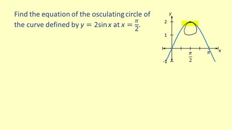 LO 64 Find the Equation of an Osculating Circle - YouTube