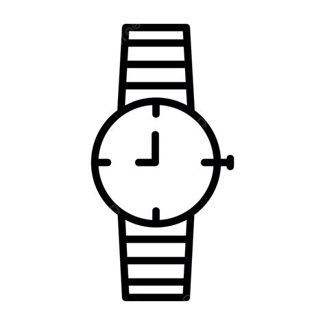 Wristwatch Line Icon Vector Wristwatch Icon Alarm Clock 52 OFF