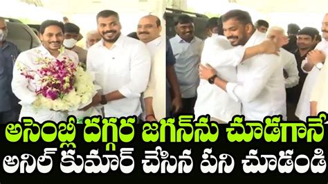 Ysrcp Minister Anil Kumar Yadav Meets Ap Cm Ys Jagan At Ap Assembly