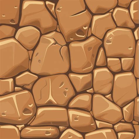 Premium Vector Stone Texture In Brown Colors Seamless Pattern