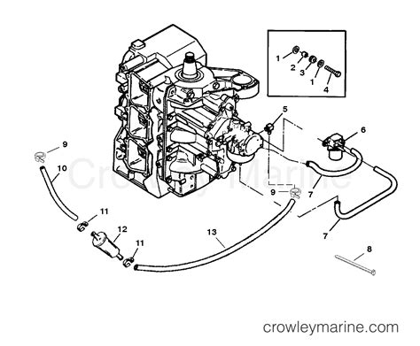 FUEL FILTER AND PRIME SYSTEM 1996 Outboard 75 H075412SD ELPT