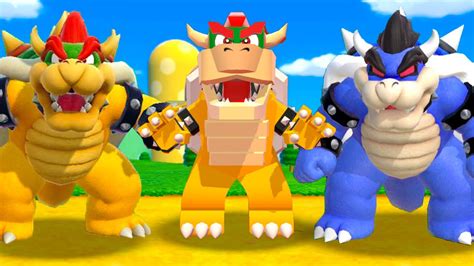 All Playable Bowsers In Super Mario 3d World Bowsers Fury Youtube