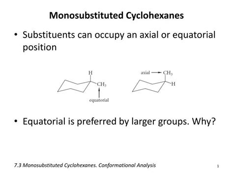 Ppt Monosubstituted Cyclohexanes Powerpoint Presentation Free