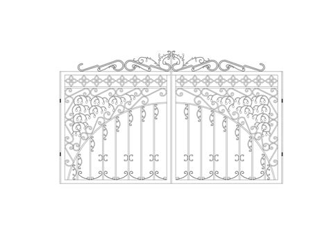 gate cross-section CAD Archives - FreeCADS