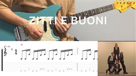 M Neskin Zitti E Buoni Guitar Cover With Tabs Chords Youtube