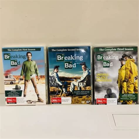 Breaking Bad Dvd Complete Series Season 1 2 And 3 Vgc 11 Discs Region