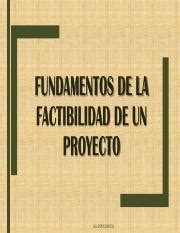 FUNDAMENTOS DE LA FACTIBILIDAD DE UN PROYECTO 2 Pdf FUNDAMENTOS DE