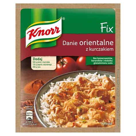 Knorr Fix Danie Orientalne Z Kurczakiem G Zakupy Online Z Dostaw