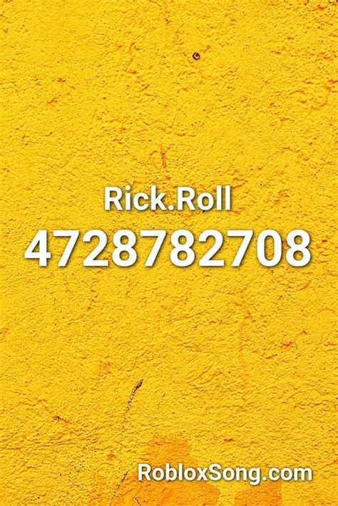 Rickroll Roblox Id Roblox Music Codes Roblox Fnaf Song Songs