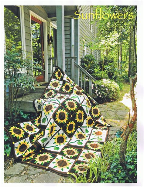 SUNFLOWER Quilt Kit with Hand Dyed Fabrics by HandDyedFabrics