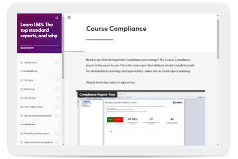 Standard Reports In Learn And Perform Kallidus