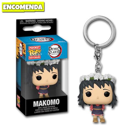 Funko Pop Chaveiro Demon Slayer Makomo Loja Tsc