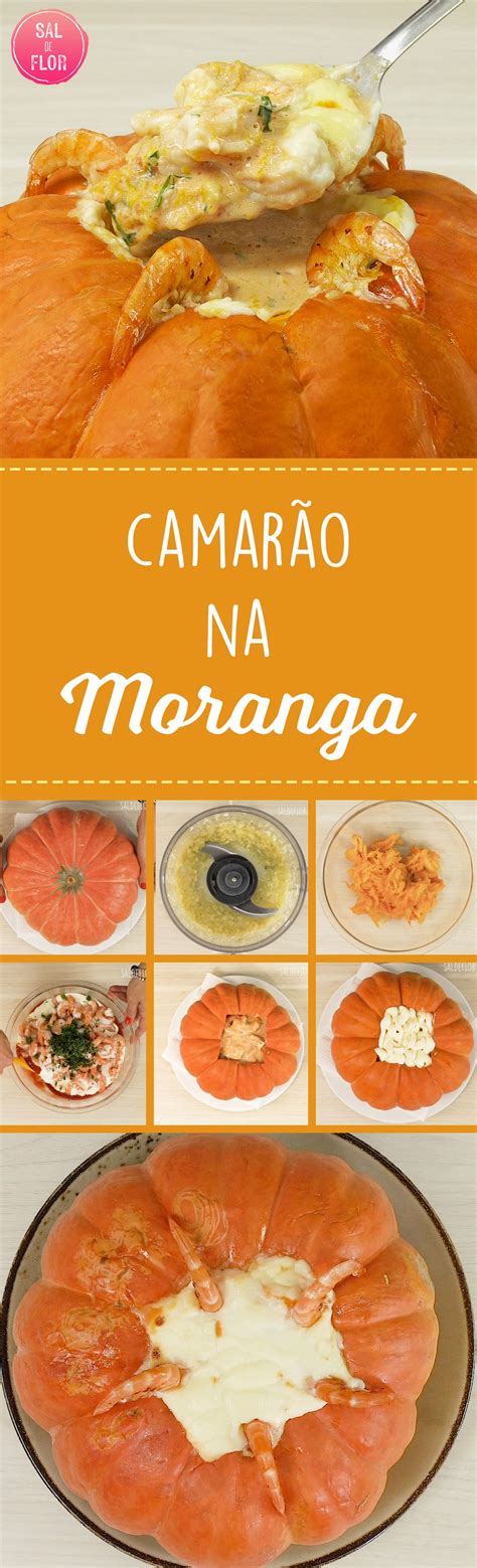 Receita deliciosa de camarão na moranga creme de leite e requeijão