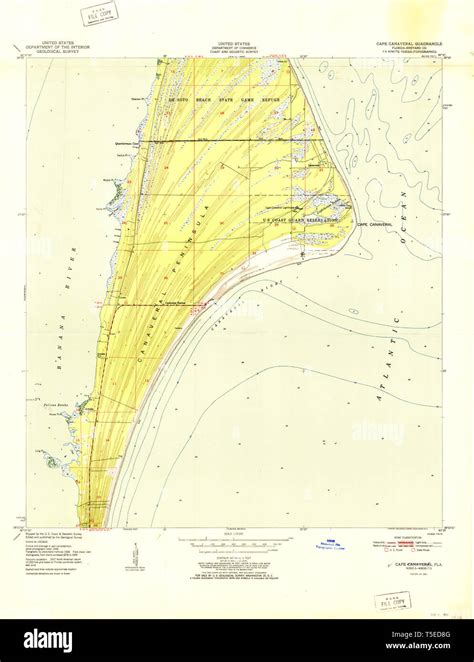 Carte du cap canaveral Banque de photographies et dimages à haute