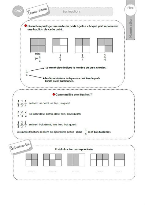 Cm2 Exercices Les Fractions Af6