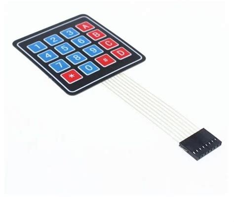 X Matrix Keypad Membrane Switch For Arduino Arm And Other Mcu At Rs