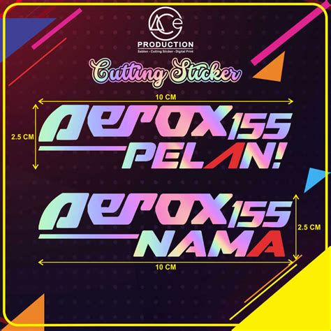 Jual Stiker Pelan Cutting Sticker Aerox Pelan Shopee Indonesia