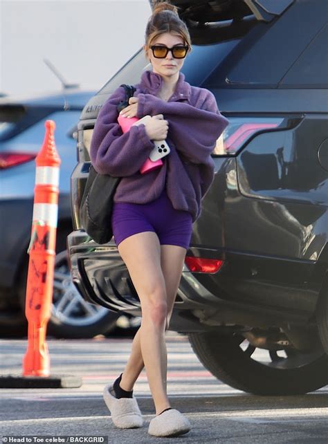 Olivia Jade Looks Pretty In Purple As She Showcases Toned Legs After