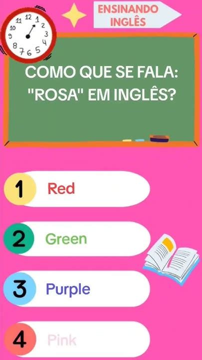 Como Se Diz Rosa Em Inglês - Como que se fala: "ROSA" em inglês? - YouTube