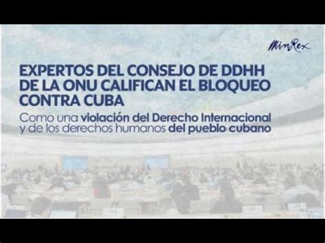 Relatores de La ONU califican de grave violación de DDHH el bloqueo a