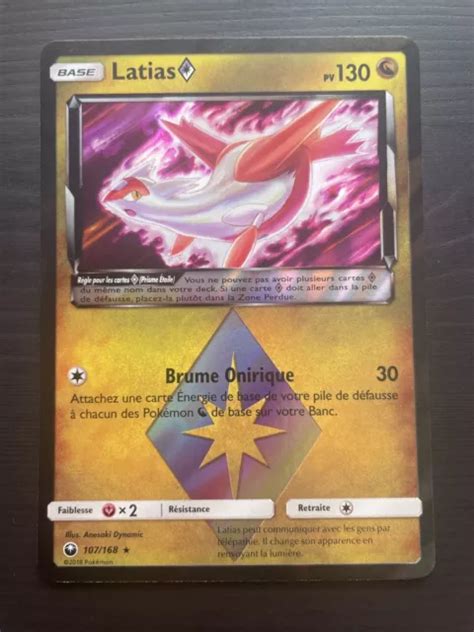 CARTE POKÉMON HOLO prisme tempête céleste Latias 107 168 EUR 12 00