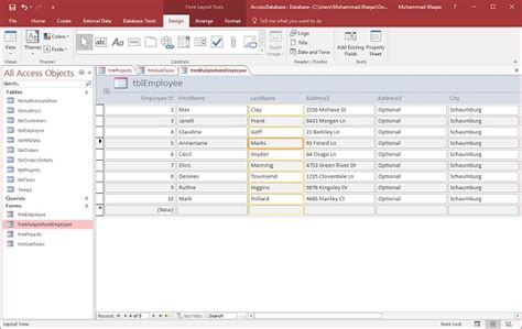 Ms Access Modify Form