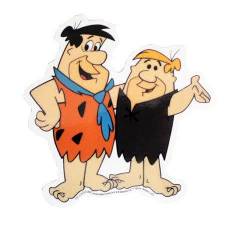 Buy Licenses Products Hanna Barbera Flintstones Fred And Barney Sticker Online At Desertcartuae