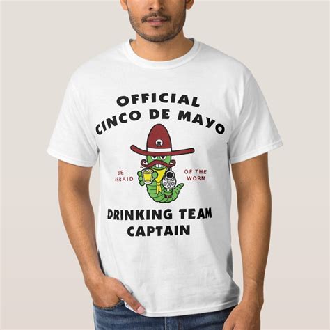 Cinco De Mayo Drinking Team Captain T Shirt Zazzle