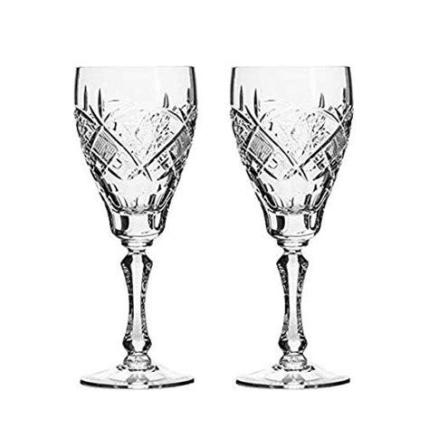 Conjunto De 2 Copas De Vino Vintage Crystal Classic Hechos A Etsy