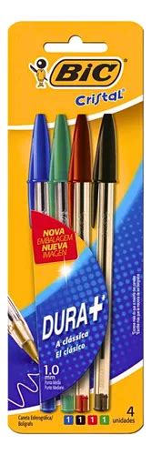 Kit Canetas Bic Cristal Dura Mais A Clássica Ponta 1 0mm Tinta Verde