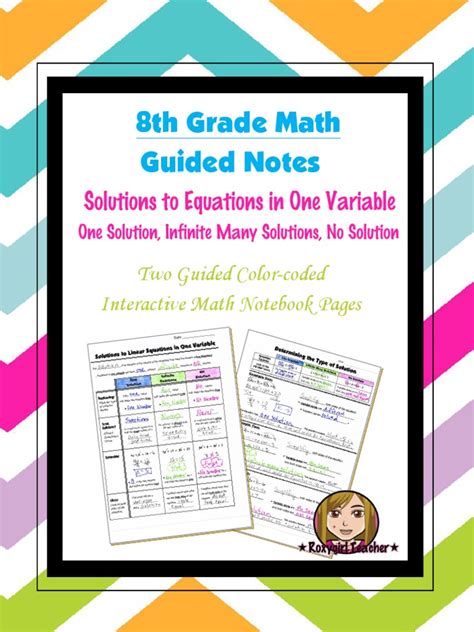 Tues - Opening - Math Guided Interactive Math Notebook Page Solutions ...