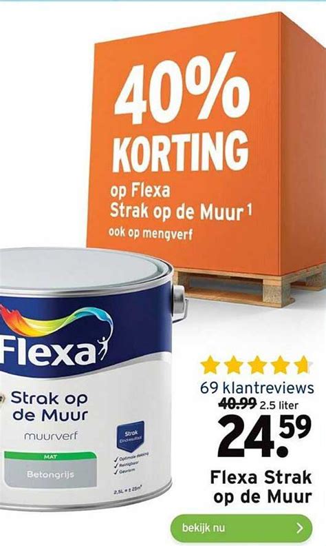 Flexa Strak Op De Muur 40 Korting Aanbieding Bij GAMMA 1Folders Nl