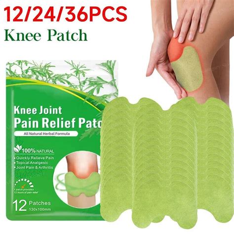 Flexiknee Natural Knee Pain Relief Patch Patch Wellknee Flex Knee Ebay