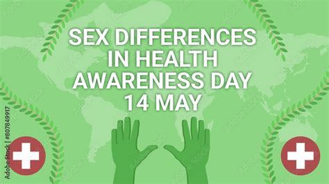 Sex Differences In Health Awareness Day Web Banner Design Stock