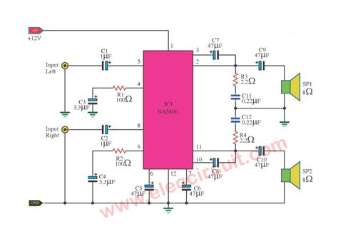 3w Audio Amplifier Circuit Diagram