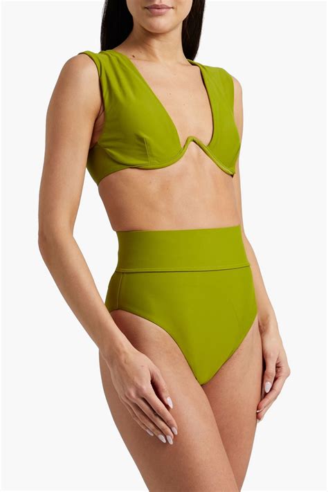 Andrea Iyamah Kuwa Cutout Underwired Bikini Top The Outnet