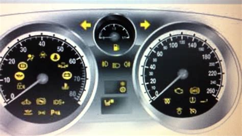 Vauxhall Zafira Dashboard Warning Lights Symbols Diagnostic Code