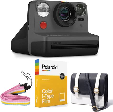 Amazon Polaroid Now I Type Instant Camera Black Polaroid Color