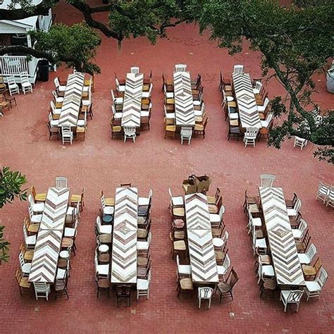 Birds Eye View Of Our New Parker Tables Featuring Our Mixed Matched