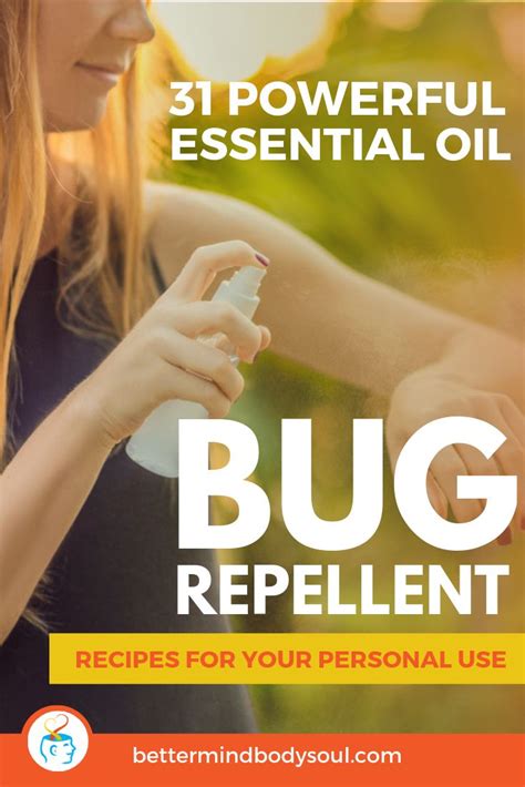 Recipes With Essential Oils That Repel Bugs And Pests Insect