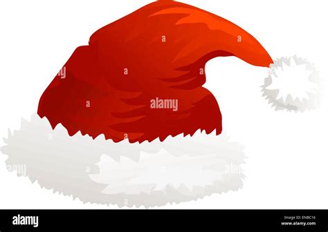 Vector Illustration Isolated Christmas Icon Santa Hat Stock Vector